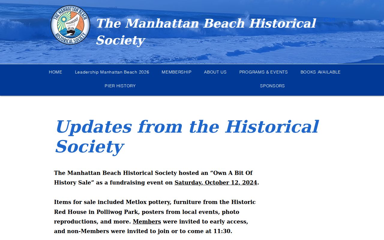 Manhattan Beach city directory historical collection update