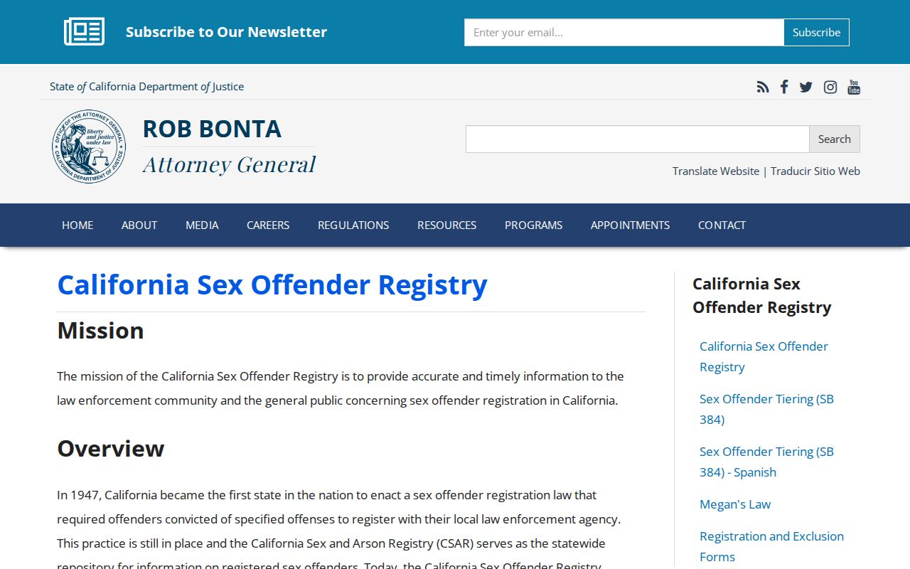 Manhattan Beach neighbors California DOJ registry information