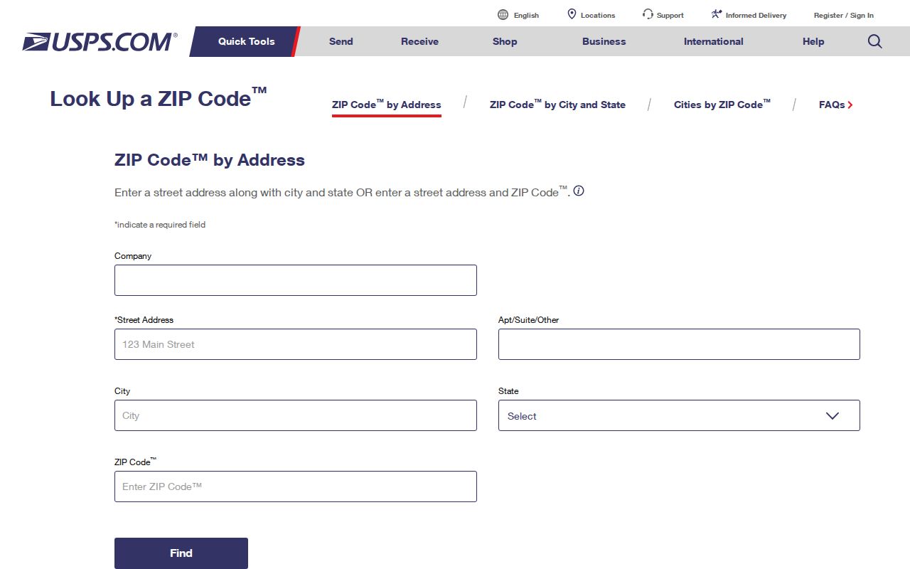 Manhattan Beach ZIP code directory showing USPS ZIP lookup by address